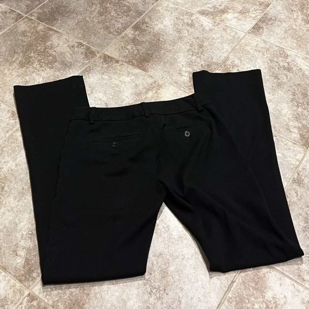 Express Design Studio Bootcut Low Rise Pants Size 0 Stretch Pockets Solid Black - Picture 2 of 9